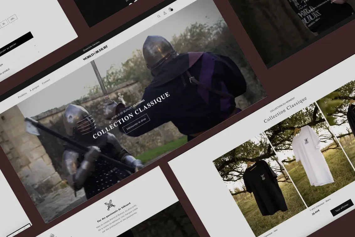 Boutique Shopify World of Buhurt Clothing