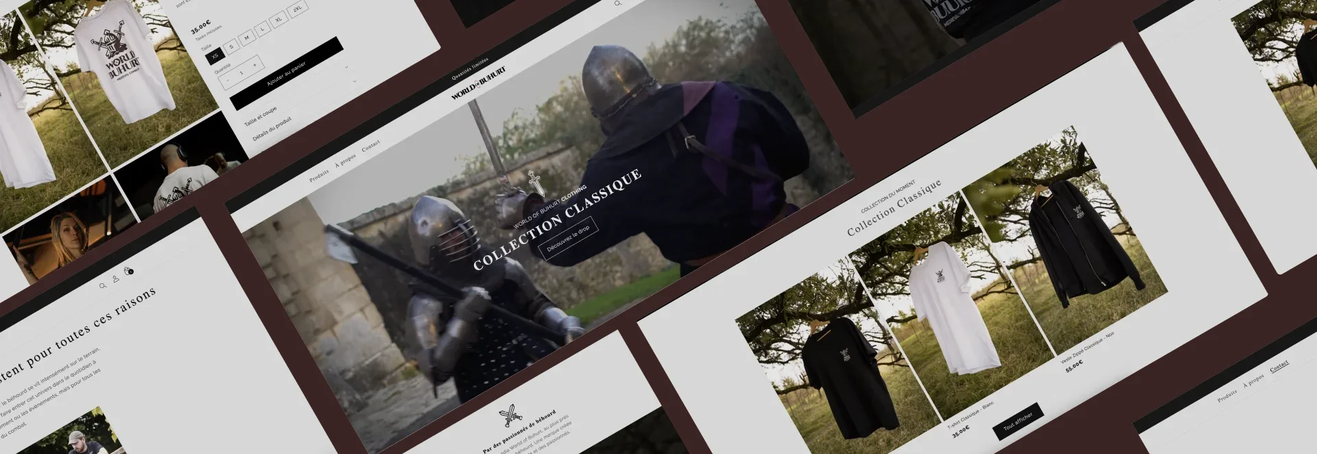 Boutique Shopify World of Buhurt Clothing